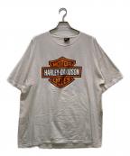 HARLEY-DAVIDSONハーレーダビッドソン）の古着「オールド両面プリントTシャツ」｜ホワイト