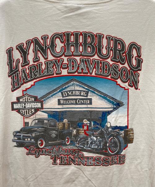 HARLEY-DAVIDSON（ハーレーダビッドソン）HARLEY-DAVIDSON (ハーレーダビッドソン) オールド両面プリントTシャツ ホワイト サイズ:2XLの古着・服飾アイテム