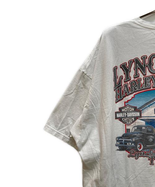 HARLEY-DAVIDSON（ハーレーダビッドソン）HARLEY-DAVIDSON (ハーレーダビッドソン) オールド両面プリントTシャツ ホワイト サイズ:2XLの古着・服飾アイテム