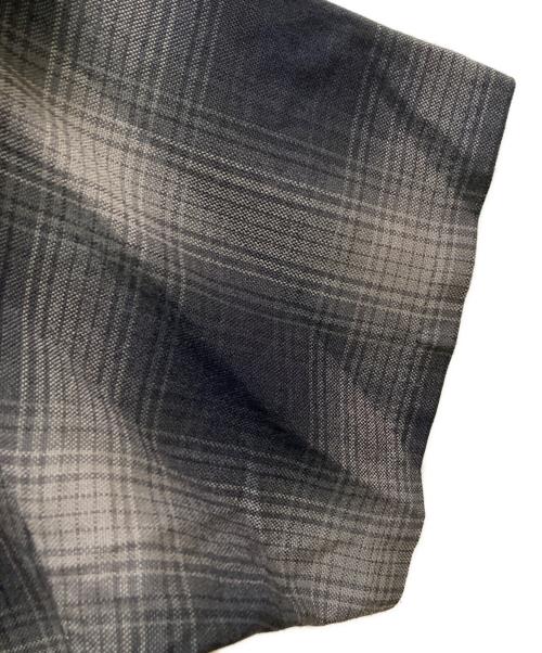 CalTop（キャルトップ）CalTop (キャルトップ) オンブレチェック半袖シャツ ブラック×グレー サイズ: Lの古着・服飾アイテム