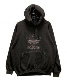 adidas（アディダス）の古着「ヴィンテージトレフォイルロゴパーカー」｜ブラック
