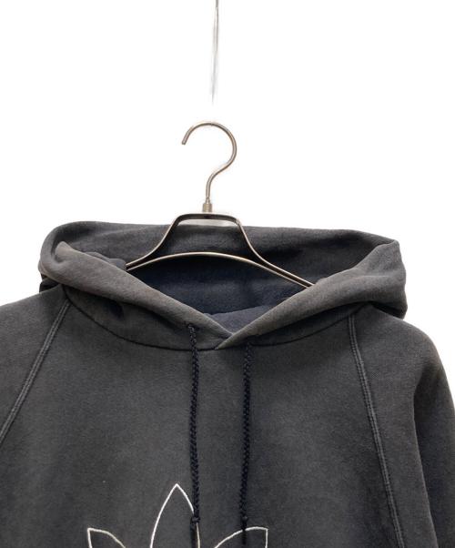 adidas（アディダス）adidas (アディダス) ヴィンテージトレフォイルロゴパーカー ブラック サイズ:Mの古着・服飾アイテム