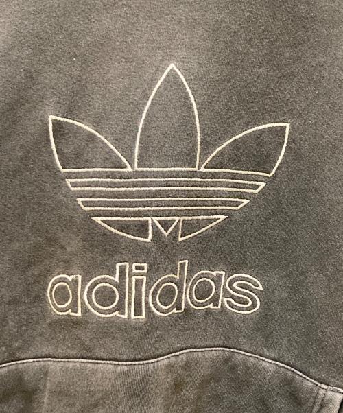 adidas（アディダス）adidas (アディダス) ヴィンテージトレフォイルロゴパーカー ブラック サイズ:Mの古着・服飾アイテム