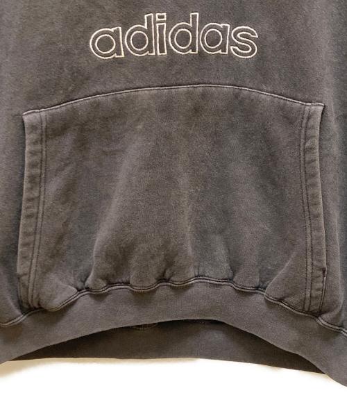 adidas（アディダス）adidas (アディダス) ヴィンテージトレフォイルロゴパーカー ブラック サイズ:Mの古着・服飾アイテム