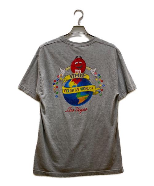 m&m's（エムアンドエムズ）m&m's (エムアンドエムズ) オールド両面プリントTシャツ グレー サイズ:Lの古着・服飾アイテム
