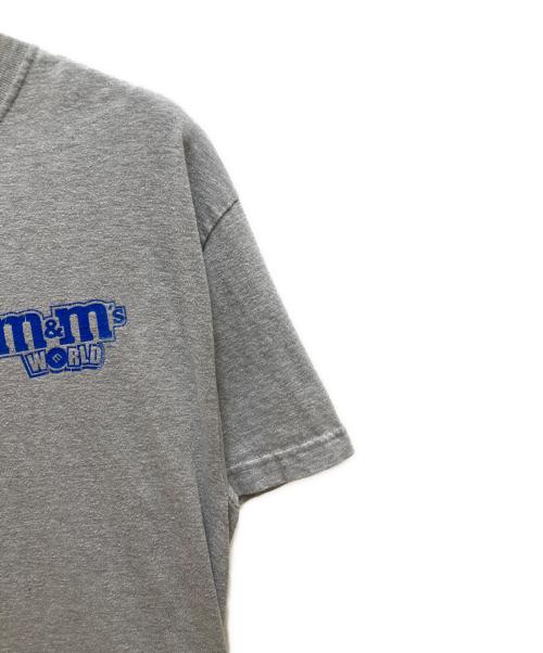 m&m's（エムアンドエムズ）m&m's (エムアンドエムズ) オールド両面プリントTシャツ グレー サイズ:Lの古着・服飾アイテム