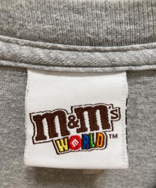 m&m's（エムアンドエムズ）m&m's (エムアンドエムズ) オールド両面プリントTシャツ グレー サイズ:Lの古着・服飾アイテム