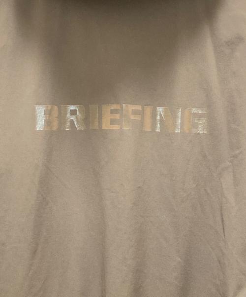BRIEFING（ブリーフィング）BRIEFING (ブリーフィング) ロゴプリントウィンドフーディー オリーブ サイズ:Lの古着・服飾アイテム
