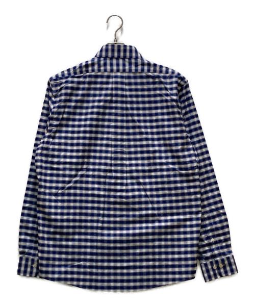 BROOKS BROTHERS（ブルックスブラザーズ）BROOKS BROTHERS (ブルックスブラザーズ) ボタンダウンチェックシャツ ブルー×ホワイト サイズ:M 未使用品の古着・服飾アイテム