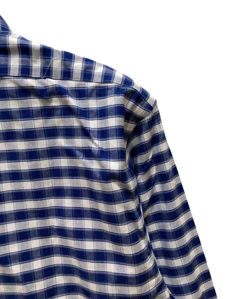 BROOKS BROTHERS（ブルックスブラザーズ）BROOKS BROTHERS (ブルックスブラザーズ) ボタンダウンチェックシャツ ブルー×ホワイト サイズ:M 未使用品の古着・服飾アイテム