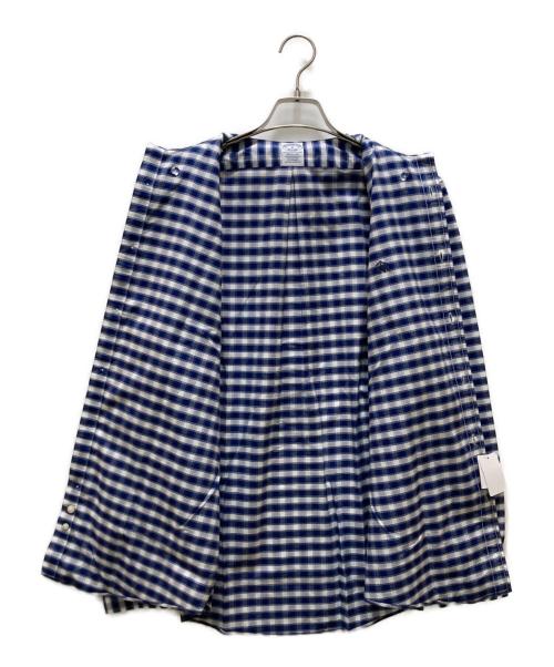 BROOKS BROTHERS（ブルックスブラザーズ）BROOKS BROTHERS (ブルックスブラザーズ) ボタンダウンチェックシャツ ブルー×ホワイト サイズ:M 未使用品の古着・服飾アイテム