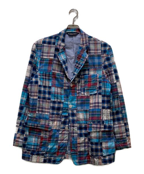 BROOKS BROTHERS（ブルックスブラザーズ）BROOKS BROTHERS (ブルックスブラザーズ) 3Bパッチワークチェックテーラードジャケット マルチカラー サイズ:Mの古着・服飾アイテム