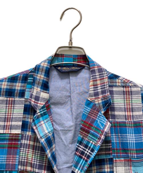 BROOKS BROTHERS（ブルックスブラザーズ）BROOKS BROTHERS (ブルックスブラザーズ) 3Bパッチワークチェックテーラードジャケット マルチカラー サイズ:Mの古着・服飾アイテム