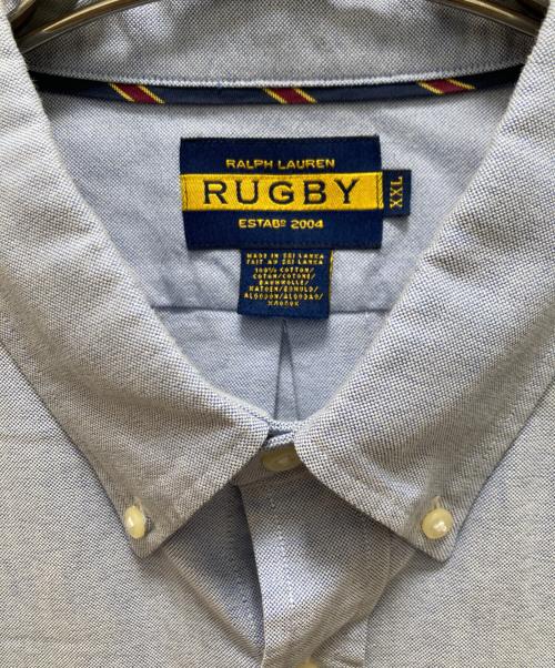 Rugby Ralph Lauren（ラグビーラルフローレン）Rugby Ralph Lauren (ラグビーラルフローレン) ロゴ刺繍オックスフォードシャツ ブルー サイズ:XXLの古着・服飾アイテム