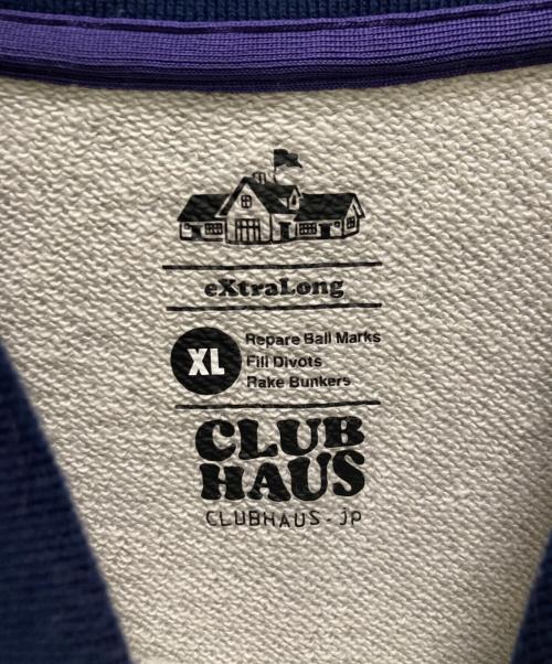 CLUB HAUS（クラブハウス）CLUB HAUS (クラブハウス) 半袖襟付きスウェット グレー サイズ:XLの古着・服飾アイテム