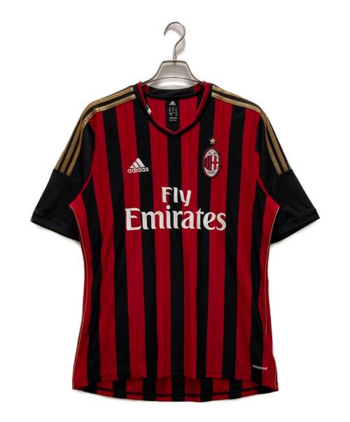 adidas（アディダス）adidas (アディダス) ACミラン 13/14  レプリカユニフォーム レッド サイズ:2XOの古着・服飾アイテム