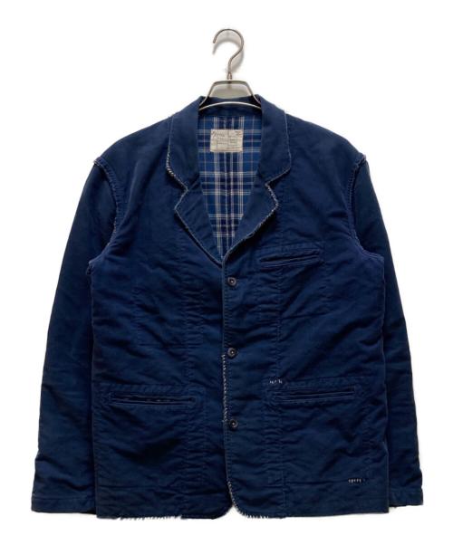 Porter Classic（ポータークラシック）Porter Classic (ポータークラシック) HAND WORK 刺繍入りジャケット ブルー サイズ:Lの古着・服飾アイテム