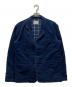Porter Classic（ポータークラシック）の古着「HAND WORK 刺繍入りジャケット」｜ブルー