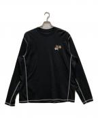 stussy×MOUNTAIN HARD WEARステューシー×マウンテンハードウェア）の古着「コラボロゴプリントカットソー」｜グレー