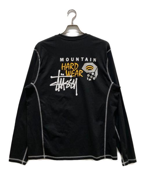 stussy（ステューシー）stussy (ステューシー) MOUNTAIN HARD WEAR (マウンテンハードウェア) コラボロゴプリントカットソー グレー サイズ:Lの古着・服飾アイテム