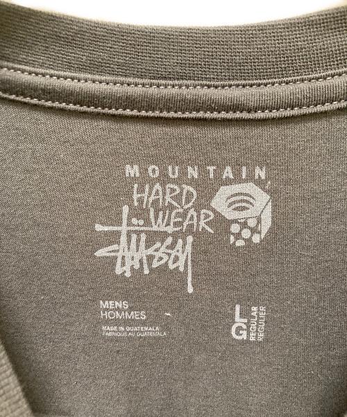 stussy（ステューシー）stussy (ステューシー) MOUNTAIN HARD WEAR (マウンテンハードウェア) コラボロゴプリントカットソー グレー サイズ:Lの古着・服飾アイテム