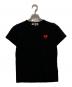 PLAY COMME des GARCONS（プレイコムデギャルソン）の古着「ハート刺繍Tシャツ」｜ブラック
