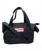 HUNTERハンター）の古着「ナイロン ミニ トップ クリップ トート バッグ」｜ブラック