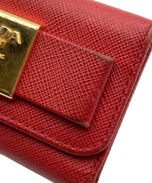 PRADA（プラダ）PRADA (プラダ) サフィアーノ6連キーケース レッドの古着・服飾アイテム