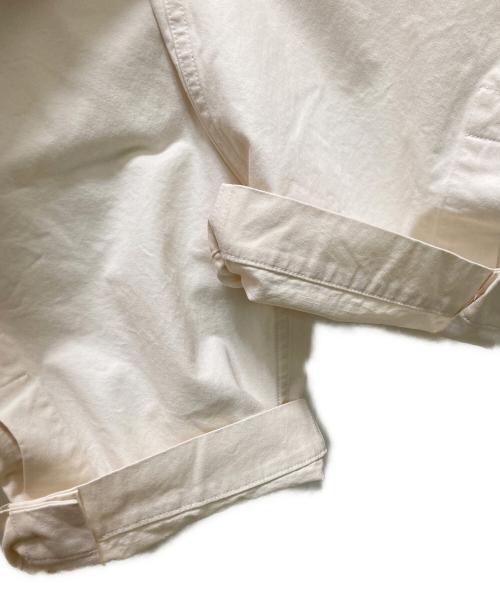 MHL（マーガレットハウエル）MHL (エムエイチエル) WASHED COMPACT COTTON TROUSERS アイボリー サイズ:1の古着・服飾アイテム