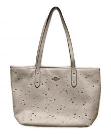 COACH（コーチ）の古着「セレスティアルトートバッグ」｜ホワイト