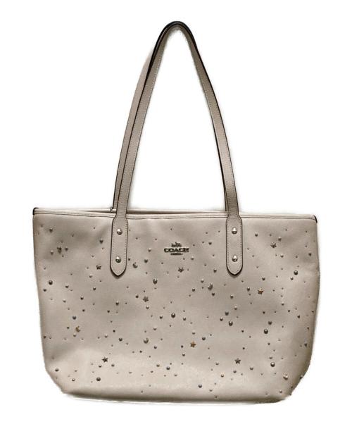 COACH（コーチ）COACH (コーチ) セレスティアルトートバッグ ホワイトの古着・服飾アイテム