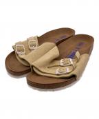 BIRKENSTOCKビルケンシュトック）の古着「ファドゥーツ スウェードストラップサンダル」｜ベージュ