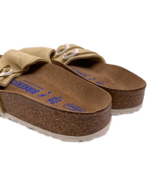 BIRKENSTOCK（ビルケンシュトック）BIRKENSTOCK (ビルケンシュトック) ファドゥーツ スウェードストラップサンダル ベージュ サイズ:23の古着・服飾アイテム