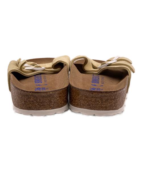 BIRKENSTOCK（ビルケンシュトック）BIRKENSTOCK (ビルケンシュトック) ファドゥーツ スウェードストラップサンダル ベージュ サイズ:23の古着・服飾アイテム