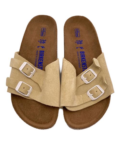 BIRKENSTOCK（ビルケンシュトック）BIRKENSTOCK (ビルケンシュトック) ファドゥーツ スウェードストラップサンダル ベージュ サイズ:23の古着・服飾アイテム