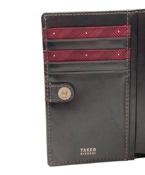 TAKEO KIKUCHI（タケオキクチ）TAKEO KIKUCHI (タケオキクチ) マックス セミ長財布（カード段10） ブラックの古着・服飾アイテム