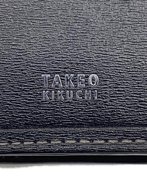 TAKEO KIKUCHI（タケオキクチ）TAKEO KIKUCHI (タケオキクチ) マックス セミ長財布（カード段10） ブラックの古着・服飾アイテム