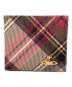 Vivienne Westwood（ヴィヴィアンウエストウッド）の古着「タータンチェック2つ折り財布」｜ベージュ×レッド