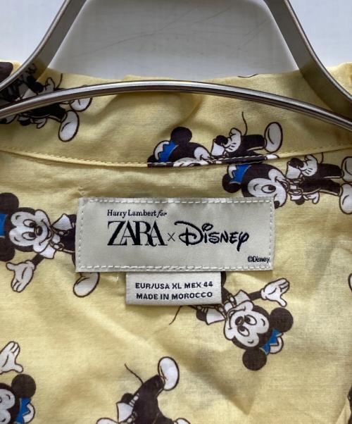 ZARA（ザラ）ZARA (ザラ) Disney (ディズニー) Harry Lambert (ハリー・ランバート) コラボオープンカラーシャツ イエロー サイズ:USA XL 未使用品の古着・服飾アイテム