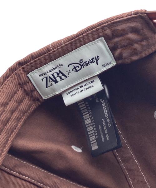 ZARA（ザラ）ZARA (ザラ) Disney (ディズニー) Harry Lambert (ハリー・ランバート) コラボキャップ ブラウンの古着・服飾アイテム