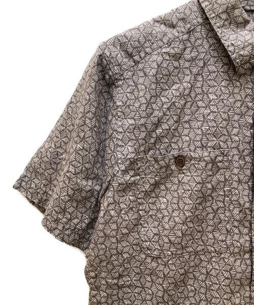Patagonia（パタゴニア）Patagonia (パタゴニア) ヘンプ混 総柄バックステップシャツ グリーン×ホワイト サイズ:Sの古着・服飾アイテム