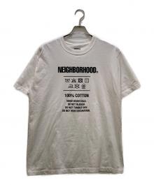 NEIGHBORHOOD（ネイバーフッド）の古着「洗濯表示 Tシャツ」｜ホワイト