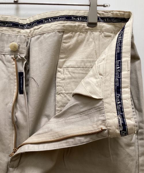 POLO RALPH LAUREN（ポロ・ラルフローレン）POLO RALPH LAUREN (ポロ・ラルフローレン) アンドリュー 2タックチノパンツ ベージュ サイズ:W34×L34の古着・服飾アイテム