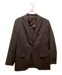 nano・universe×sato tailor（ナノ・ユニバース×サトウテーラー）の古着「別注ウール×シルク混2Bテーラードジャケット」｜ブラウン