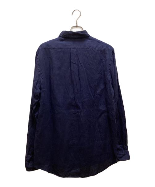 POLO RALPH LAUREN（ポロ・ラルフローレン）POLO RALPH LAUREN (ポロ・ラルフローレン) ボタンダウンリネンシャツ ブルー サイズ:Lの古着・服飾アイテム
