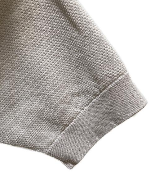 GOOVI（グービ）GOOVI (グービ) 半袖ウォッシャブルニット ベージュ サイズ:3の古着・服飾アイテム