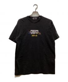 KITH×DISNEY（キス×ディズニー）の古着「コラボ ミッキーアンドフレンズファミリー プリントTシャツ」｜ブラック
