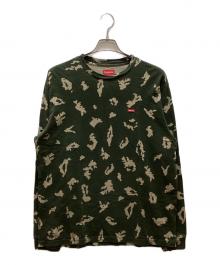 SUPREME（シュプリーム）の古着「スモール ボックス L/S Tシャツ "オリーブ ロシア カモ"(21FW)」｜グリーン