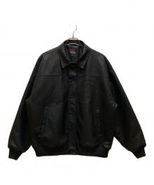 FUBU（フブ）の古着「エコレザーブルゾン」｜ブラック