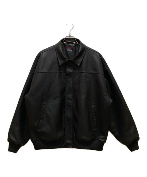 FUBU（フブ）FUBU (フブ) エコレザーブルゾン ブラック サイズ:XLの古着・服飾アイテム